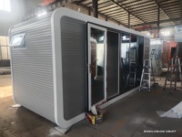 Maison conteneur de 20 pieds, Cabine Apple moderne, Pod modulaire préfabriqué portable pour jardin et espace d'apprentissage pour étudiants