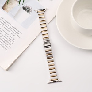 Bracelet élégant féminin mince en métal doré pour Apple Bracelet à chaîne réglable pour femmes Bracelet de montre intelligente habillé pour <span class=keywords><strong>IWatch</strong></span> - Product Image 5