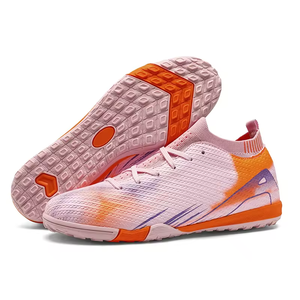 Chaussures de football montantes et basses, chaussures de soccer, chaussures plates en cuir PU, chaussures d'entraînement pour sports d'équipe pour hommes et femmes - Product Image 2