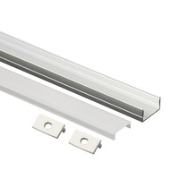 Profilé en aluminium de bonne qualité 2010B, 1 m, 2 m, 3 m, pour l'installation de bande lumineuse LED au plafond, canal en aluminium