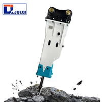 Casse-roche hydraulique silencieux certifié CE pour excavatrice, marteau de démolition pour excavatrice de 40 tonnes
