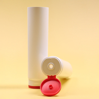 Tube en PE écologique, imprimé sur mesure, recyclable, tube souple en plastique PE pour dentifrice, emballage avec bouchon à clapet