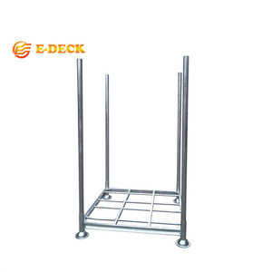 厂家直销金属钢制储物架，耐用重型运输可移动可堆叠材料架 - Product Image 4