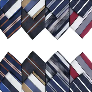Fashion Striped Ties Business Man Shirt Collar Necktie Gravatas For Party Wedding Slim Tie School Uniform Necktie Formal Cravate
