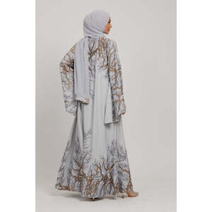 Luxury Embellished Acacia Open Farasha Modest Evening <strong>Dress</strong> - Product Image 3