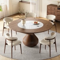Table et chaises multifonctionnelles en bois massif de style simple, extensibles, avec plaque à induction, adaptées à la maison, aux restaurants et aux hôtels