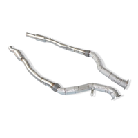 Tuyau d'échappement en acier inoxydable de haute qualité pour Audi RS7 RS6 C6 5.0T 2007-2011, collecteur avec isolation thermique, amélioration de la puissance