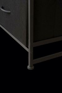 Commode moderne en tissu à 9 tiroirs, meuble de rangement en MDF, organisateur de chambre autoportant - Product Image 4
