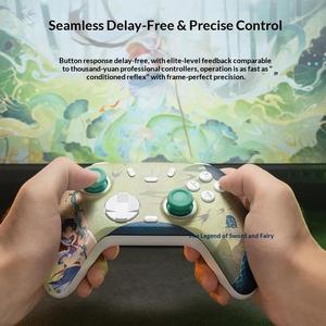 Mando <span class=keywords><strong>de</strong></span> <span class=keywords><strong>juego</strong></span> Gamesir inalámbrico BT Tri-Modo con Joystick Hall y Gatillo Lineal, Accesorios para Gamepad Chinese Paladin Spirit Snake - Product Image 4