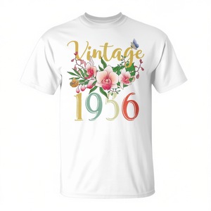 Maglietta vintage per il 66° compleanno di Orchid del 1956 - Product Image 2