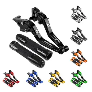 High Quality CNC Steering Handle Lever Grip L/R For Motorcycle Folding Extendable Adjustable Clutch Brake Levers With Grips Sets