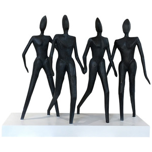 Sculpture en métal, fer forgé, artisanale, contemporaine, artistique, pour l'extérieur, montage au sol, pièce unique, emballée - Product Image 1