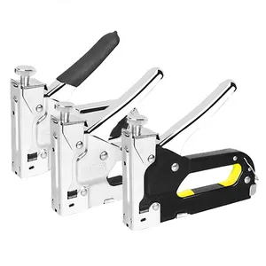 Pistola manual de unhas, máquina de escada para porta de madeira kit de rebite tackers ferramenta de rebite