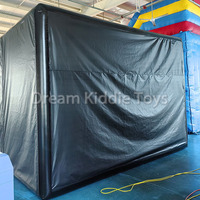 Tente de golf gonflable en PVC portable scellée à l'air pour entraînement, entraînement, simulateur de terrain de conduite, tente de golf gonflable