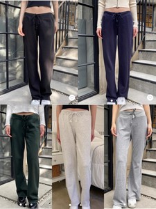 <span class=keywords><strong>Pantaloni</strong></span> Sportivi Stile BM <span class=keywords><strong>con</strong></span> <span class=keywords><strong>Vita</strong></span> Elastica e Coulisse, <span class=keywords><strong>Pantaloni</strong></span> Casual a Gamba Larga <span class=keywords><strong>con</strong></span> Bordi Sfrangiati per Donna - Product Image 5