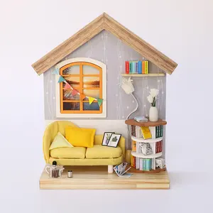 Modern DIY Wooden Handcraft Miniature Kit Model With Furniture