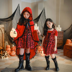 Disfraces de Cosplay de Caperucita Roja y <span class=keywords><strong>Cenicienta</strong></span> para niñas, traje de Navidad de estilo Pastoral y Halloween para niños - Product Image 1