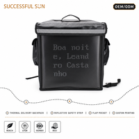 Sac à dos isotherme pour livraison de repas avec écran LED programmable, grande taille, étanche, bande réfléchissante de sécurité, vente en gros en vrac, direct usine