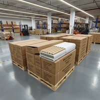 Paneles de Rejilla de Madera Sólida WPC, Paneles Decorativos Ranurados para Pared, Tiras de Rejilla para Techo y Pared, y Tablas Curvas
