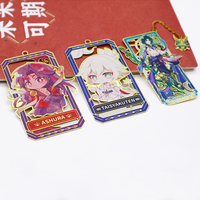 Marque-page en métal artisanal de luxe, personnages d'anime personnalisés, accessoire artistique, impactant et élégant pour les livres et les journaux