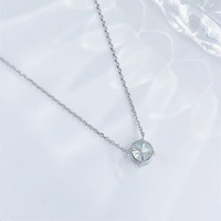 Collier pendentif en or blanc 18 carats avec diamant de laboratoire rond brillant, minimaliste, délicat, chaînes de mode pour femmes, chaînes de diamants