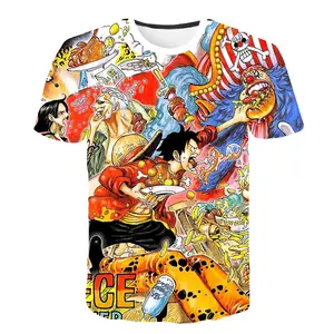 Summer Japanese Manga Anime Character T-shirt 100% Polyester Mesh Fabric 3d Printed T-shirts