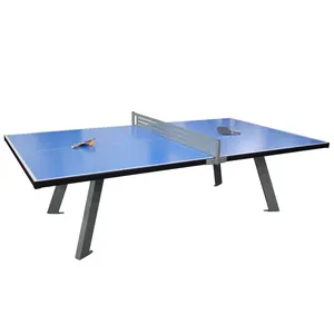 China Cheap Price Blue Table Tennis 6MM Table Top Folding Legs Pingpong Table Game Accessories Set
