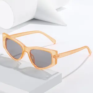 9533 Gafas Модные женские солнцезащитные очки с лазерной гравировкой 2023 конфеты мужские солнцезащитные очки Uv400 прозрачные винтажные массивные солнцезащитные очки кошачий глаз