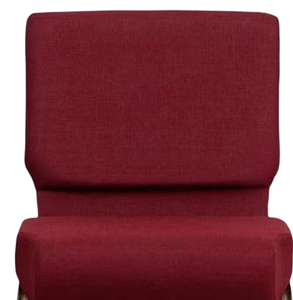 Sedia in tessuto da chiesa con struttura in ferro per scuola e casa ufficio impilabile e imbottita in metallo - Product Image 3