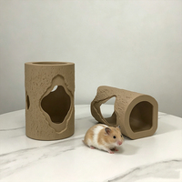 Tunnel cachette pour hamster, maison d'arbre naturelle pour cochons d'Inde, gerbilles, souris, rats, abri pour petits animaux, fournitures pour animaux de compagnie