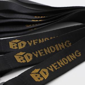 High Quality Metal Detachable Buckle Keychain <b>Lanyard</b> Woven Embroidered Neck Strap Custom Logo Heavy Duty Jacquard <b>Lanyards</b> - Product Image 4