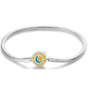 Bracelet de charme classique tendance en argent tibétain plaqué or, avec perle, cœur, araignée, zircon, thème œil du diable et bouddhisme, pour femme, bijoux de fête DIY - Product Image 4