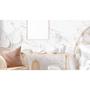 Revestimiento de Pared Autoadhesivo SPC Light 800x400 mm Blanco Trevor para Baño y Cocina - Product Image 2