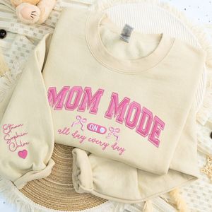 เสื้อสเวตเตอร์หรือเสื้อฮู้ด3D แบบมีลายปักและตราสัญลักษณ์-ของขวัญวันแม่สำหรับคุณแม่ (ฤดูใบไม้ร่วง/ฤดูหนาว) - Product Image 3