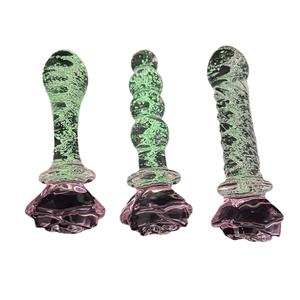Светящаяся HJMG-ABC стеклянная Анальная пробка, фаллос, забавная секс-игрушка для взрослых, спинки, бусины, приватная часть, палочка для мастурбации для анального секса - Product Image 5