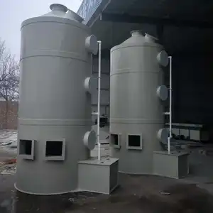 2023 New 304Stainless Steel Acid Mist Purification Tower Gas Scrubber FRP Waste Gas Scrubber