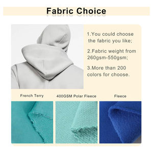 Sudaderas con cordón de gran tamaño sueltas con capucha de etiqueta privada personalizadas sudaderas con capucha de sublimación en blanco unisex para hombres - Product Image 2