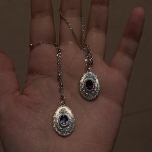 Collar Wenchi de Plata Pura S925 con Colgante de Disco Antiguo, Ojo de Buda de la Sabiduría, Cuentas Láser, Cadena de Alta Gama, Modelo Clavícula - Product Image 2
