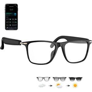 Gafas inteligentes XOOMEER con IA, Bluetooth, traducción en 164 idiomas, asistente de IA para viajes y negocios - Product Image 3