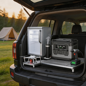 Station d'alimentation portable 300W 1000W 2000W 5120W à onde sinusoïdale pure, générateur solaire avec recharge automobile - Product Image 2