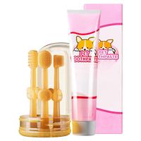 Ensemble de brosses à dents et de dentifrice pour le nettoyage de la cavité buccale des chats et des chiens |   Éliminer la mauvaise haleine |   Fournisseur OEM/ODM disponible
