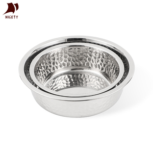 Bols pour chiens écologiques très demandés, design martelé <span class=keywords><strong>de</strong></span> luxe, durable, pour la nourriture et l'eau, pour la maison et les animaleries - Product Image 1