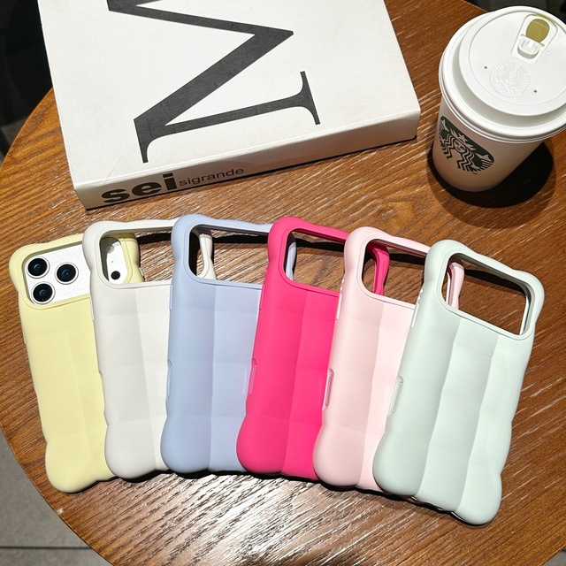 2026 Puff Cloud 3D Liquid Silicone Sports Design Shockproof Soft Phone Case for 18 17 Pro Wholesale Cute Shell