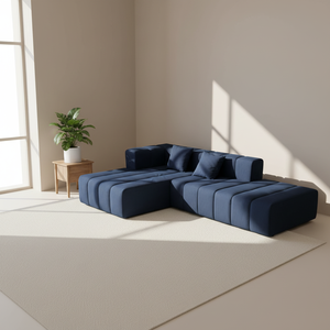 Sofá Seccional Modular Minimalista Nórdico Italiano de <span class=keywords><strong>Dos</strong></span> <span class=keywords><strong>Plazas</strong></span>, Relleno de Esponja, Ecológico, Cómodo, para Sala de Estar, Hotel, Apartamento - Product Image 2