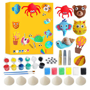 儿童4-12岁工艺品礼品套装海贝壳绘画套装男女儿童塑料绘画玩具 - Product Image 6