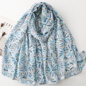 Wholesale Summer 2026 New Polyester Long <b>Scarf</b> Hot <b>Gold</b> Bamboo Leaf Floral Pattern Warm Shawl Hijabs for Muslim Women Outdoor - Product Image 1