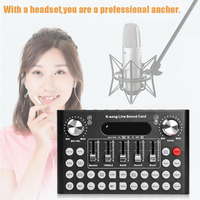 Microphone de jeu GAX-F10, interface audio externe de qualité pour ordinateur, PC, téléphone portable, pour l'enregistrement, carte son