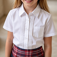 Vente en gros d'usine, uniforme scolaire pour enfants, garçons et filles, ensemble à manches courtes, motif à carreaux, uniforme scolaire