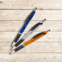 Stylo lumineux LED promotionnel accrocheur avec logo personnalisé, double fonction stylo à bille et stylet tactile pour une exposition maximale de la marque