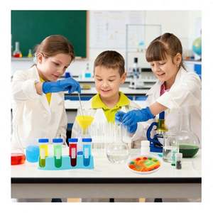 Kit d'expériences scientifiques éducatives de haute qualité pour enfants, ensemble de laboratoire pratique de chimie STEM, jouet de réaction sûr et amusant pour des découvertes ludiques - Product Image 4